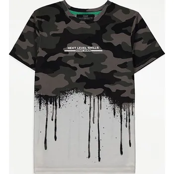 Chlapecké tričko GEORGE khaki 8-9 let