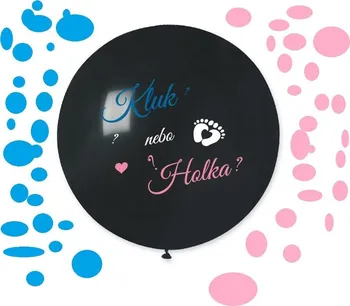 Balónek Godan Balónek 80 cm kluk nebo holka + konfety