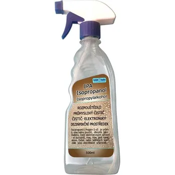 ISOPROPANOL, ISOPROPYLALKOHOL, IPA 99,9% s rozprašovačem 500 ml