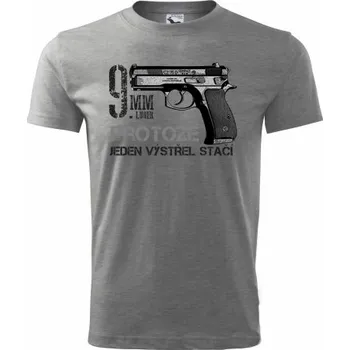 Pánské oblečení STRIKER Tričko Pistole ČZ 75 COMPACT Barva: Šedá, Velikost: XXXL