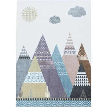 Koberec Dětský koberec Lucky 3614 white - Kruh průměr 160 cm