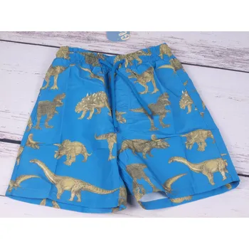 GLO-STORY Šortky bermudy kraťasy Glo story modré s dinosaury velikost oblečení - děti: 98