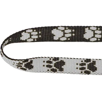 POP popruh 16 mm - Ťapka černá/bílá, tlapka