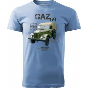 STRIKER Tričko GAZ 69 Barva: Modrá, Velikost: L