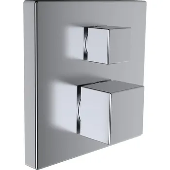 Vodovodní baterie Quadriga - vanová/sprchová podomítková termostatická baterie, zavzdušňovací ventil, nerez HF901187423000