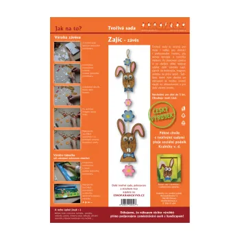 omalovánky Zajíc - závěs