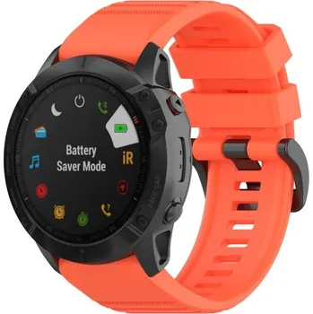 eses Sportovní silikonový řemínek pro Garmin - Lososový, QuickFit 26 mm