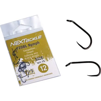 Rybářský háček Muškařské háčky NEXTackle 720 BL Nymph vel. 16