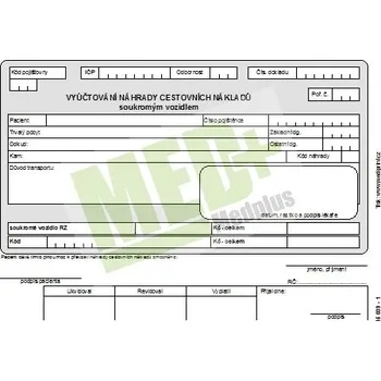 Vyúčtování náhrady cestovních nákladů soukromým vozem