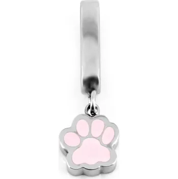 Přívěsek BRUNOshop.cz Visací přívěsek na plochý náramek TLAPKA RŮŽOVÝ