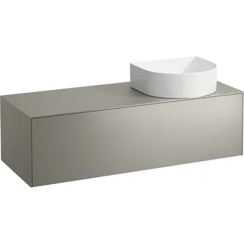 Nábytek Sonar - skříňka 118x45 pod umyvadlovou mísu, 1 výřez vpravo, 1 zásuvka, bílá matná H4054230341701