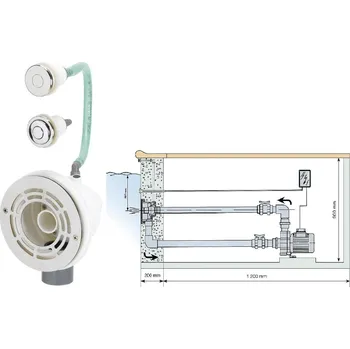 Bazénový protiproud Vágner Pool Protiproud VAG-JET Nerez pro předvyr. baz. - 66 m3/h, 400 V, 2,2 kW