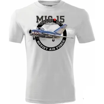 Pánské tričko STRIKER Tričko MIG-15 Barva: Bílá, Velikost: XL