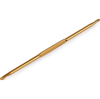 Oboustranný háček na háčkování vel. 1;2;3;4;5;6;7;8, barva 6-7 měděná světlá