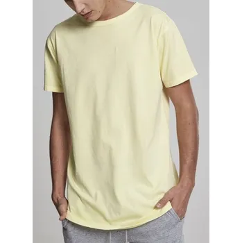 Pánské tričko Tričko Urban Classics Garment Longshape Tee - powder yellow L