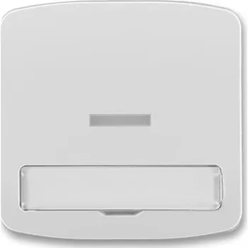 vypínač a zásuvka ABB TANGO Ovladač 3558A-A610 S spínače jednoduchý, s čirým průzorem, s popisovým polem, šedá 3558A-A610 S