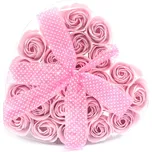 AWGifts Mýdlové květy růžová růže 24 ks