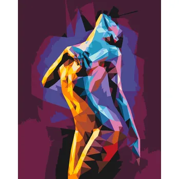 Malování podle čísel - Osamělá žena Velikost: 40x50cm, Rámování: Pouze srolované plátno