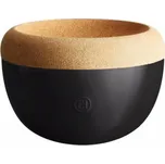 Hluboká mísa na uskladnění ovoce a zeleniny s korkovým víkem, 4,7l, lanýžová