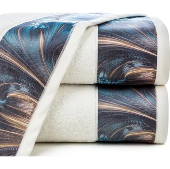 Ručník Bavlněný froté ručník s bordurou CHIARA 50x90 cm, krémová, 500 gr Eva Minge Varianta: ručník - 1 kus 50x90 cm