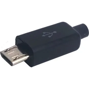 Datový kabel Konektor USB B micro hladký rozebíratelný na kabel