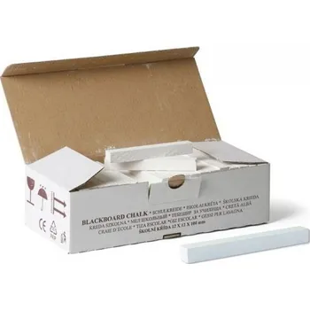 Křídy hranaté 12x12mm bílé 100ks