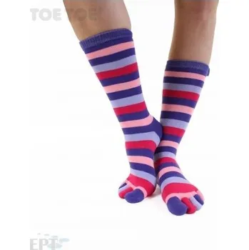 Pánské ponožky STRIPY prstové pruhované ponožky ToeToe