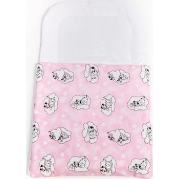 Fusak Spací vak do kočárku - růžový - dalmatin