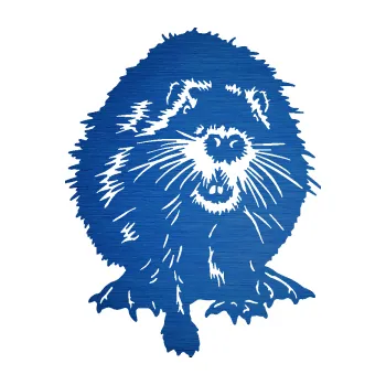 Samolepící dekorace SAMOLEPKA Bobr 001 pravá (65 - škrábaný kov modrý) NA AUTO, NÁLEPKA, FÓLIE, POLEP, TUNING, VLASTNÍ TEXT, TISK, AUTOSAMOLEPKY.cz, POLEPY, OBRÁZEK, LOGO, SAMOLEPKY