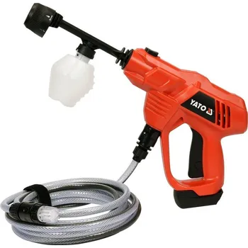 Vysokotlaký čistič Akumulátorová 18V tlaková myčka, vapka YATO, 23bar, s funkcí samonasávání, délka hadice 6m YT-85930