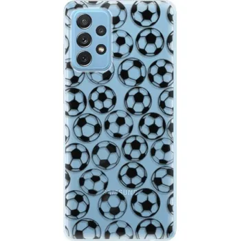 Pouzdro na mobilní telefon Odolné silikonové pouzdro iSaprio - Football pattern - black - Samsung Galaxy A72