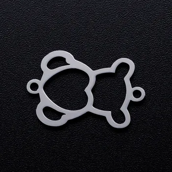 Materiál na výrobu šperku Šperky4U Ocelový přívěšek - medvídek - OK1352-ST