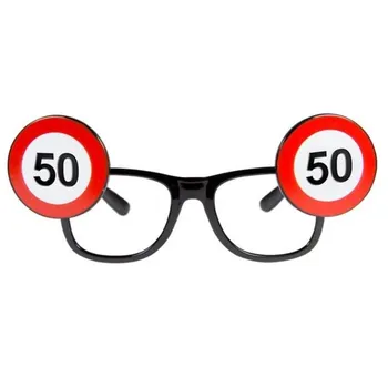 Folat Párty brýle dopravní značka 50