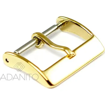 Řemínek na hodinky Zlatá ocelová přezka