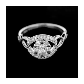 Prsten Stříbrný prsten s kamenem