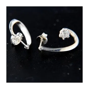 Náušnice Stříbrné náušnice na puzetu