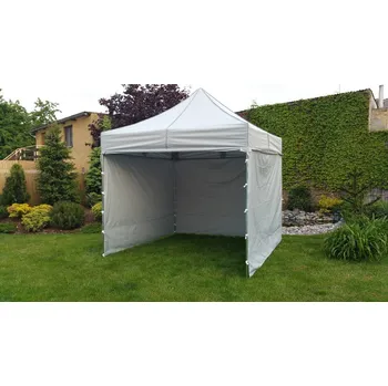 Stan Nůžkový stan 2x6 PROFI STEEL + 3 boky, 2 vaky, markýza - 23 barev - Šedá