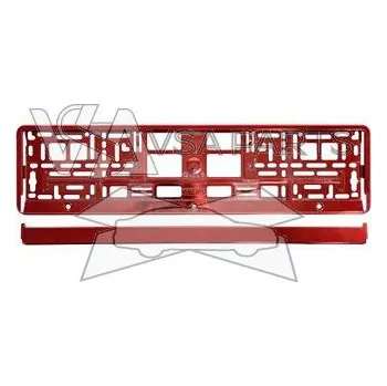 Držák SPZ COMPASS Podložka pod SPZ, red metallic