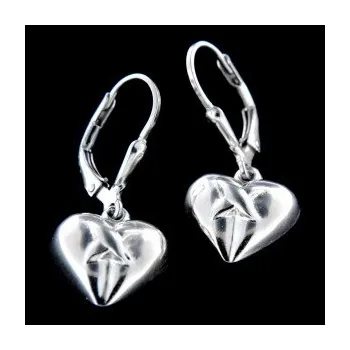 Náušnice Stříbrné náušnice s klasickým zapínáním