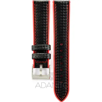 Řemínek na hodinky Silikonový řemínek na hodinky s karbonovým vzorem