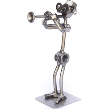 Kovová figurka - Trumpetista 17 cm