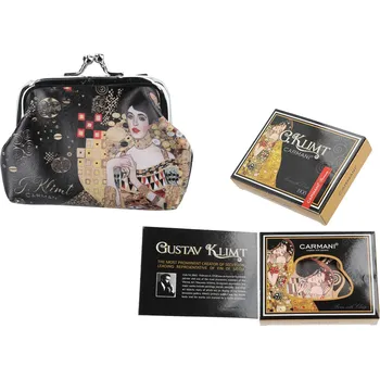 Peněženka Carmani® Carmani - Malá peněženka G. Klimt, Adele Bloch Bauer I v dárkové krabičce - 9*7,5*2 cm