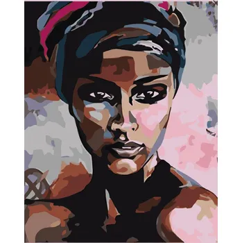 Malování podle čísel s rámem "Žena" 50x40cm