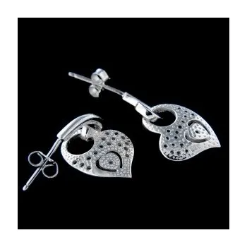 Náušnice Stříbrné náušnice na puzetu