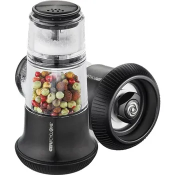 Mlýnek na koření Mlýnek na pepř se solničkou X-PLOSION® černý - GEFU (Mlýnek na pepř se slánkou černý X-PLOSION® - GEFU)