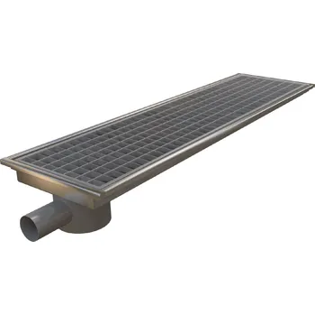 podlahová vpusť nerezová podlahová vpusť velká včetně sifonu KVRV velkokuchyňská Délka x hloubka: 1000x300mm