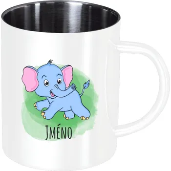 Nerezový hrnek Sloník
