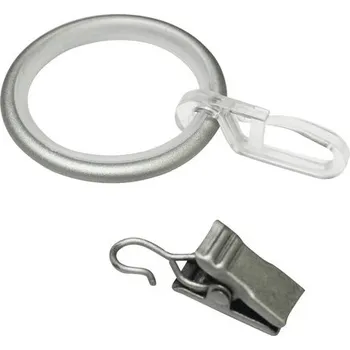 Garnýž Kira kroužky s kluznou vložkou Ø 19 mm stříbrné