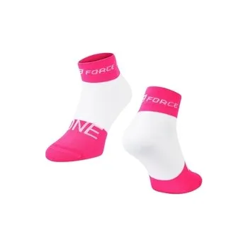 Pánské ponožky Force ponožky One S-M/ 36-41, růžovo-bílá