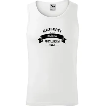 Pánské tílko Pánské tílko Malfini Core Nejlepší brácha pod sluncem, knírek